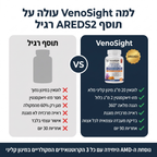 VenoSight — למה עולה על תוסף AREDS2 רגיל